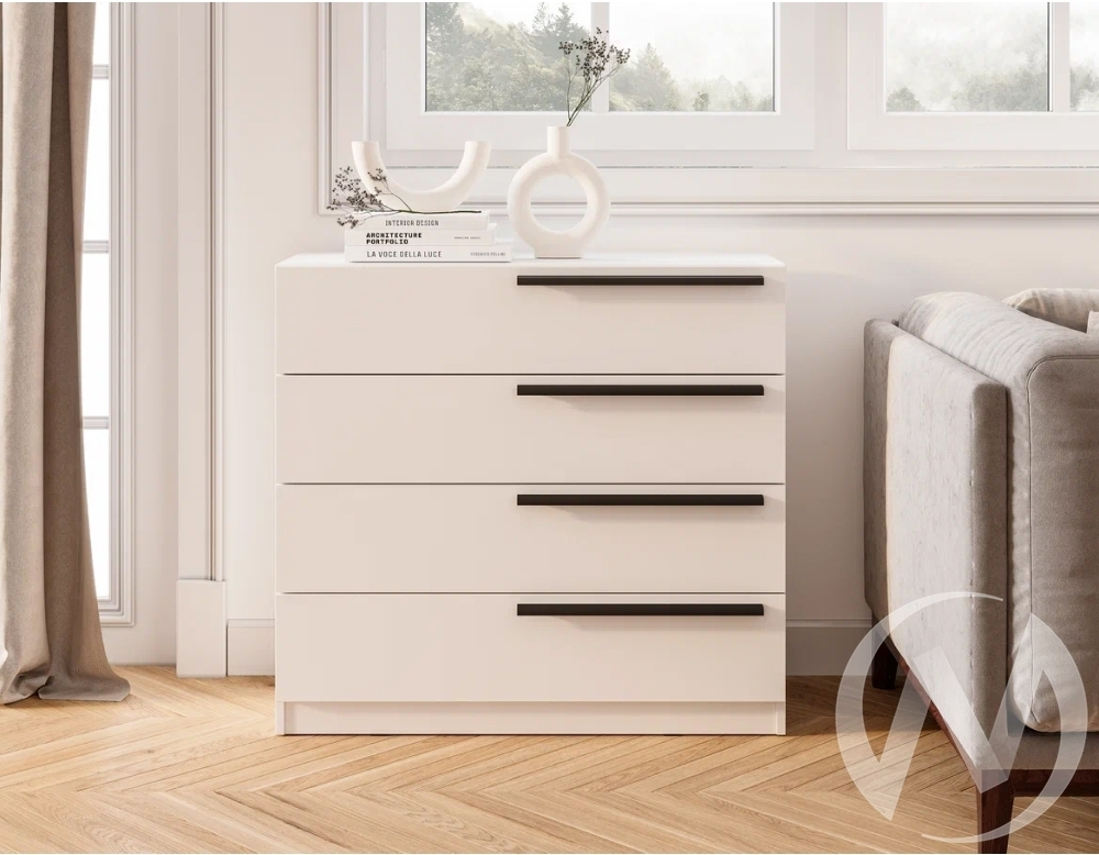 Комод КМ-02 МС Айрон (белый)