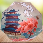 Зонт механический ветроустойчивый, матовая ручка «BESTzontik - World», длина 25см, d-110см