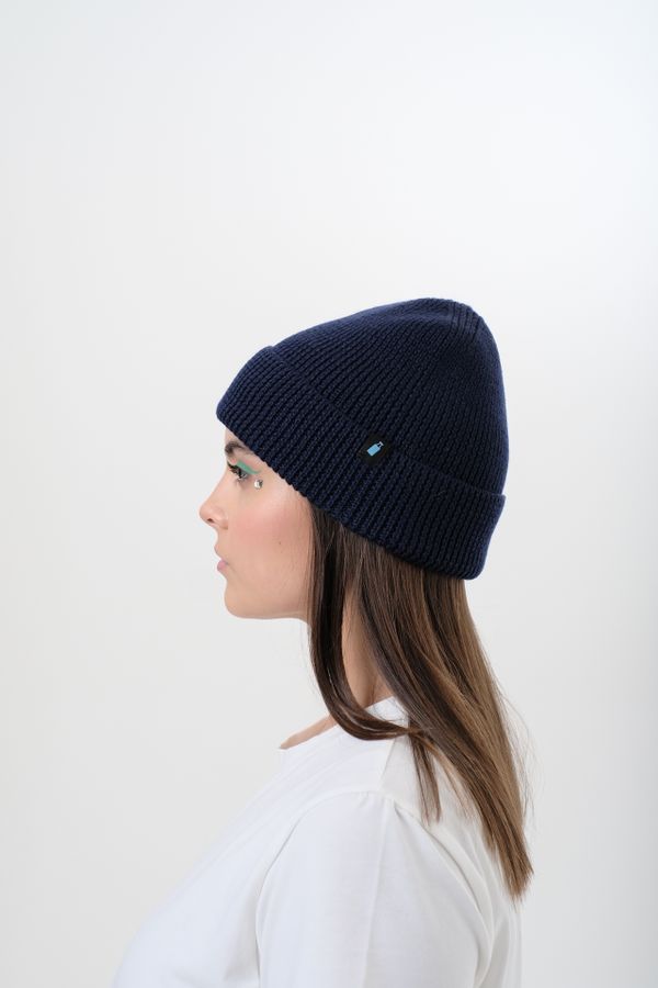 Шапка Modern Short Beanie Синяя - фото 3