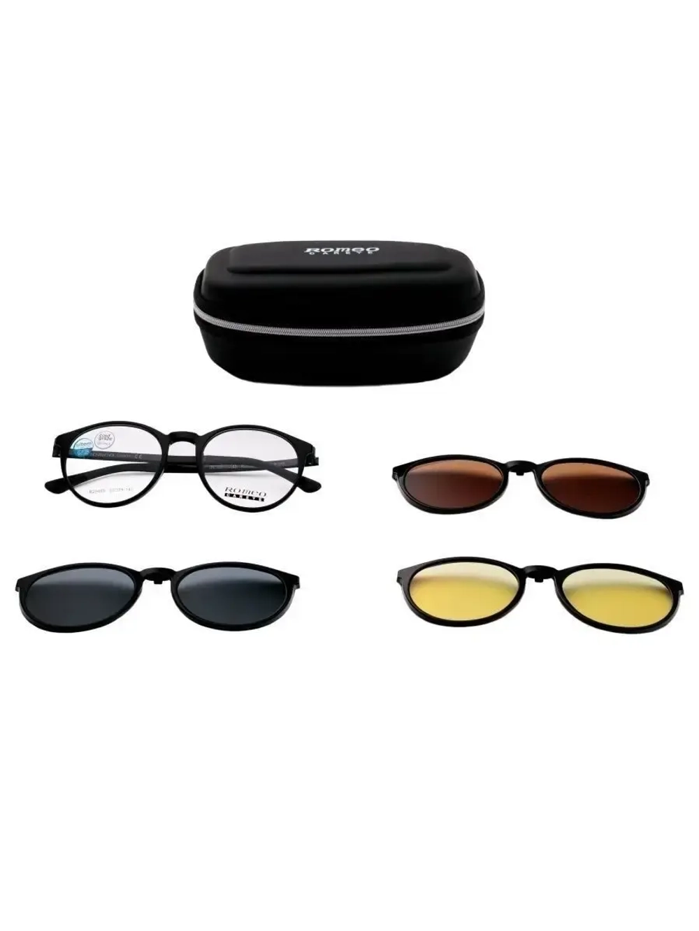 Оправа для очков с магнитными накладками 4в1