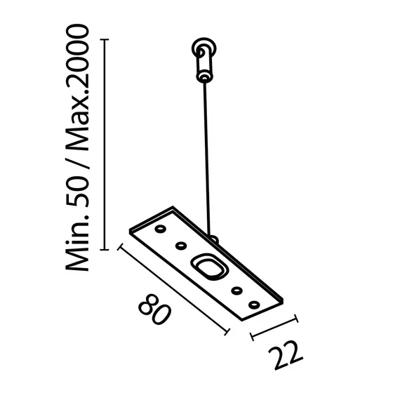Подвес тросовый 2 шт. Exility белый Technical tra034sw-2w