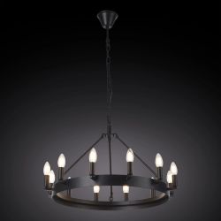 Citilux Смитсон CL470112 Люстра замковая подвесная Чёрная