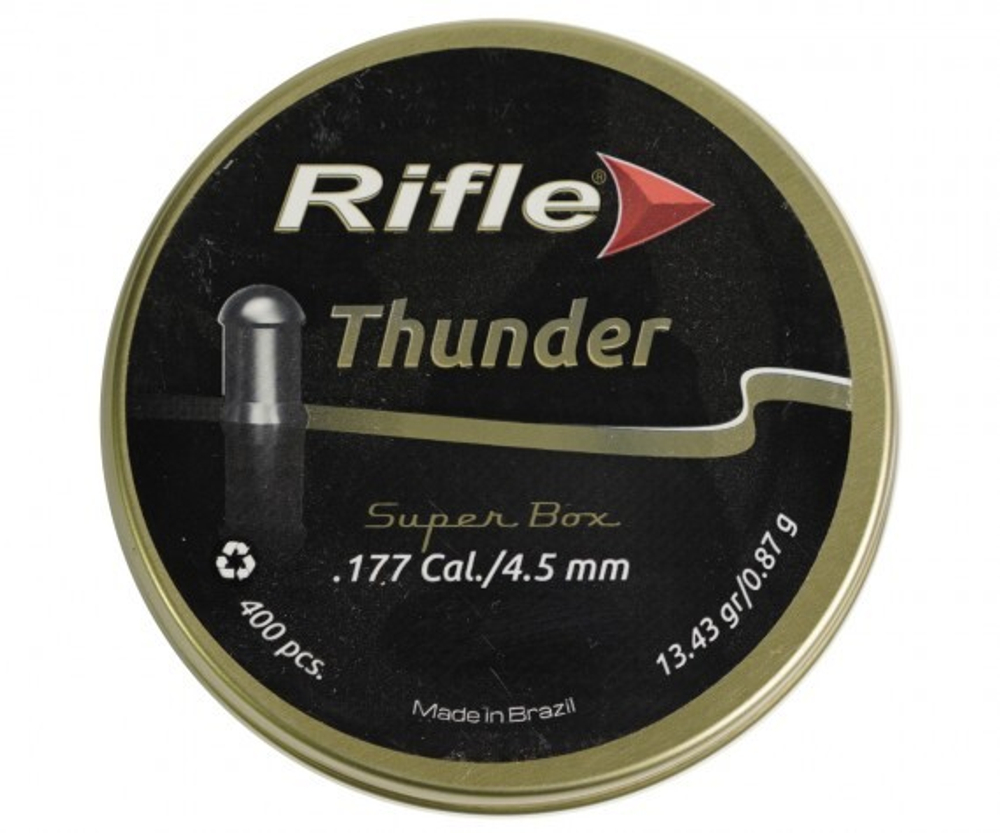 Пули Rifle Thunder 4,5 мм, 0,87 г (400 штук)