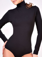 Боди-водолазка из хлопковой ткани (Размер: S) (Цвет: белый)