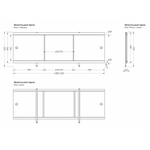 Экран для ванной 1,5 дельфины Ультра легкий АРТ Новый
