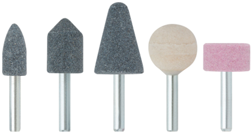 Шарошки абразивные по металлу, 5 шт., хвостовик 6 мм 36461М