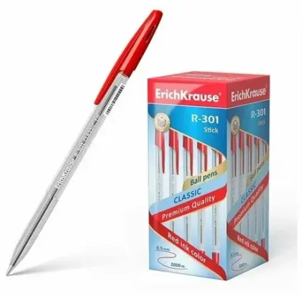 Шариковая ручка красная 0,5 мм ErichKrause 43188