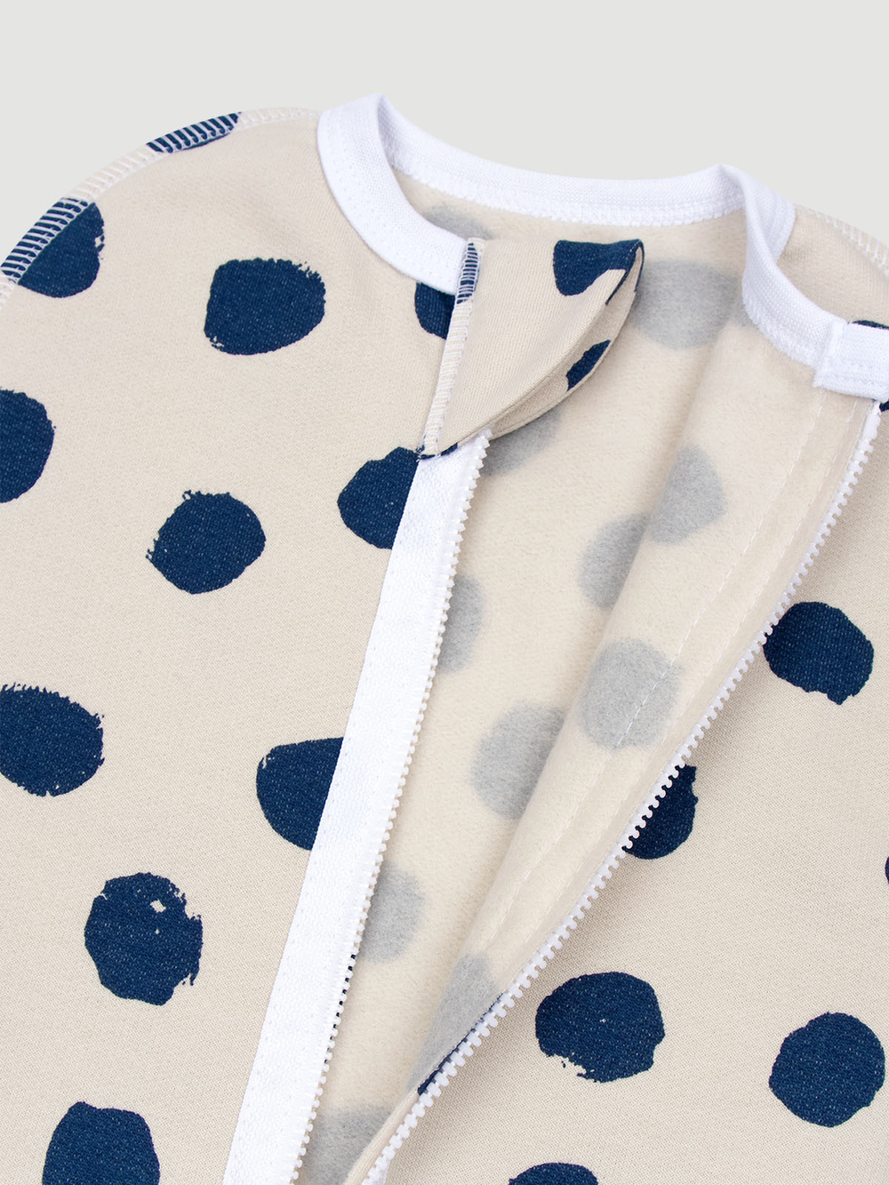 Утеплённый кокон Mjölk Горошки