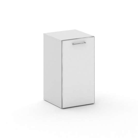 Cross Шкаф узкий низкий CR.SU-302 (R) white Белый Бриллиант UM/Лакобель Белый 450*460*807