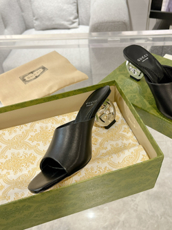 Gucci Interlocking G Heel Sandal 5.5 cm