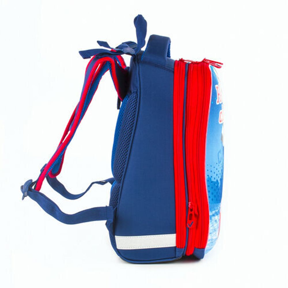 Ранец BRAUBERG PREMIUM, 2 отделения, с брелоком, дополнительный объем, для мальчиков, "Гоночный клуб", 38х29х18 см, 227819