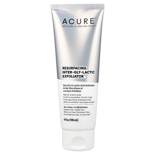 ACURE, Resurfacing, молочнокислый отшелушивающий раствор, 118 мл (4 жидк. унц.)