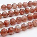 Солнечный камень, диаметр 9-9,5 мм, цена за 10 шт (1/4 нити)