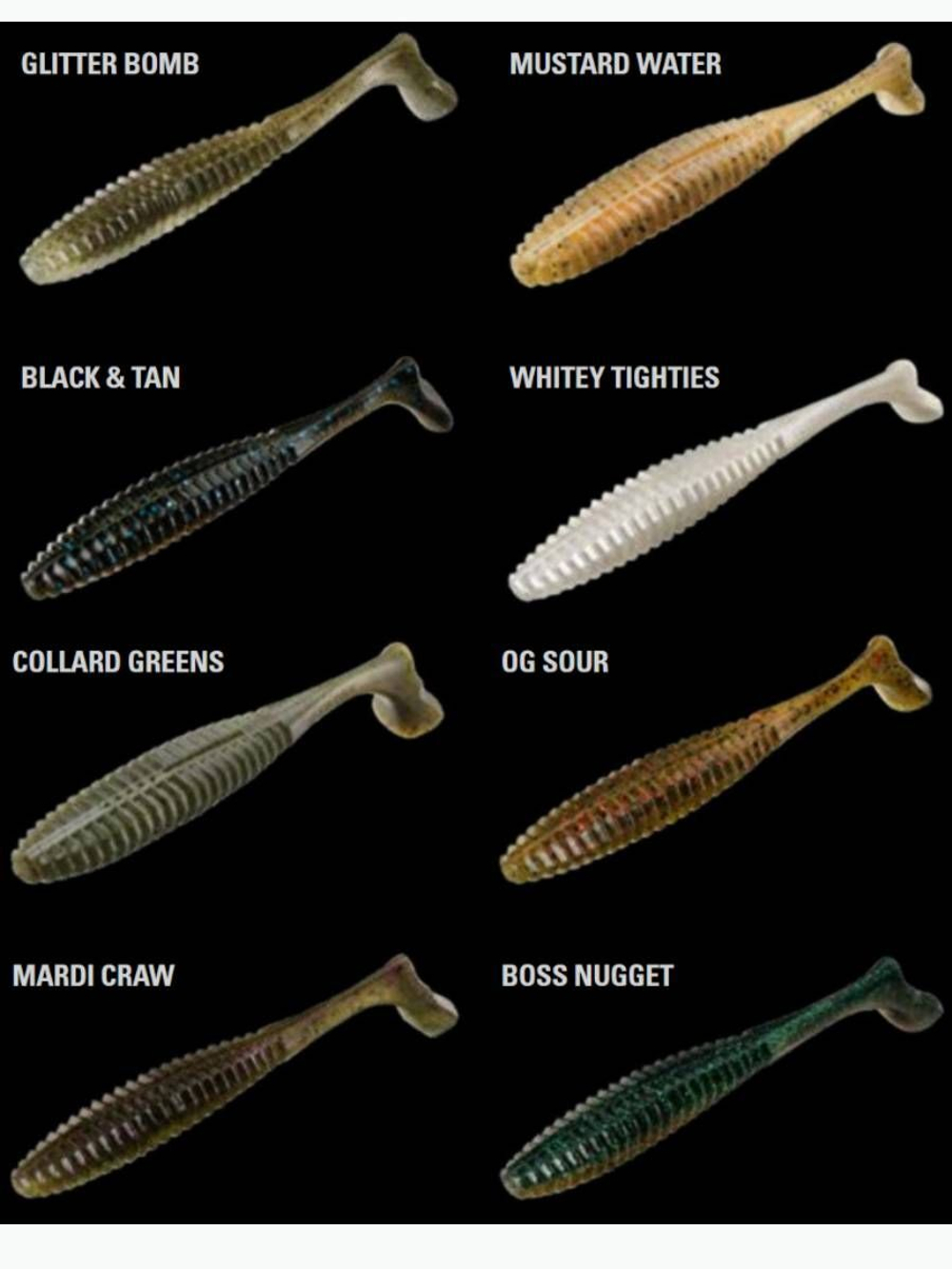 Мягкая приманка Pleasure Shad Swimbait 4.5"/ GB (6шт./уп.)