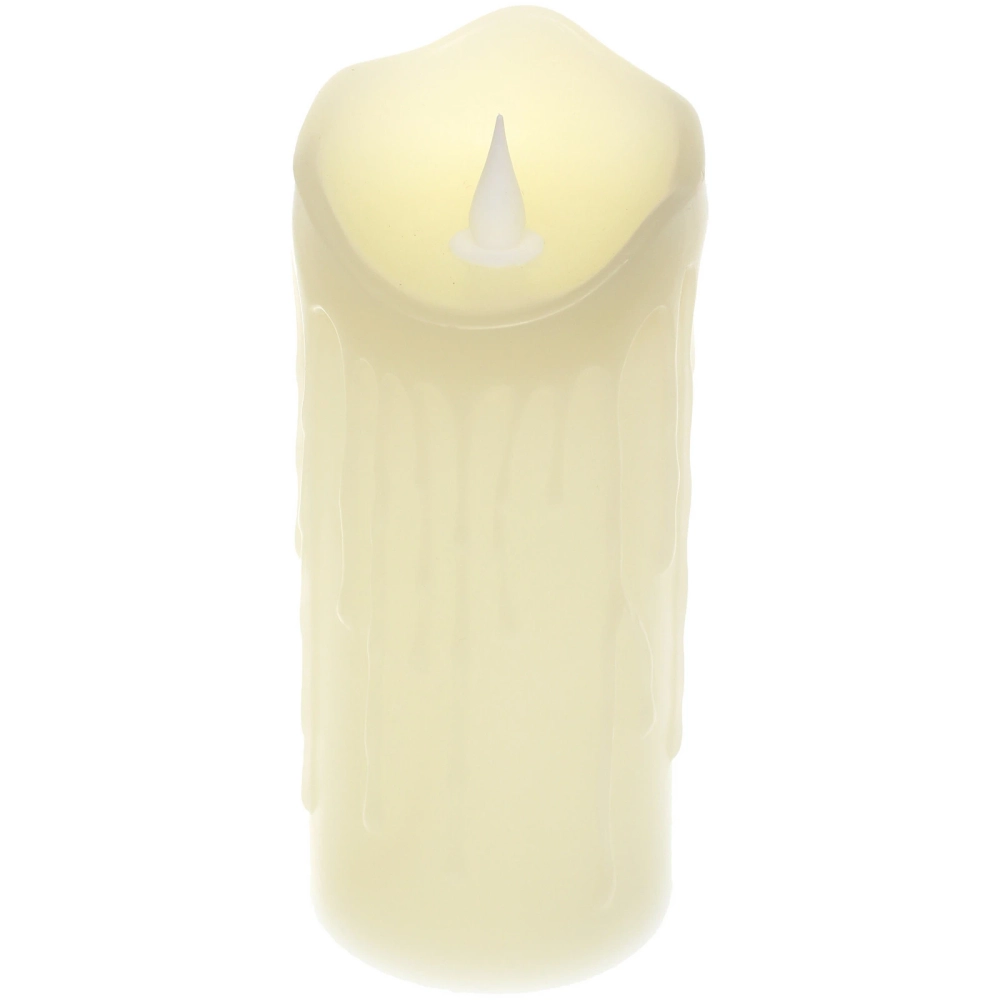 Сувенир с подсветкой «Свеча восковая - Изыск» 7,5*17,5 см - облита воском (работает от батареек 3 ААА)