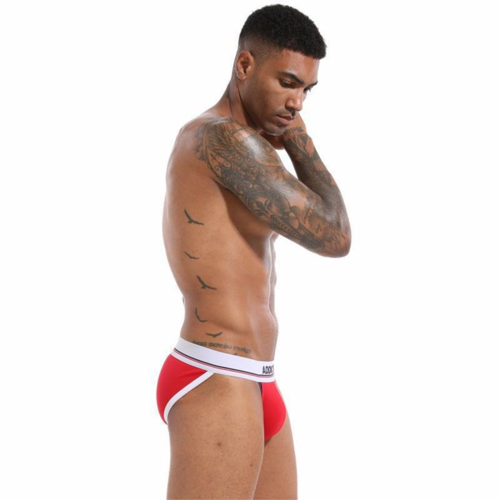 Мужские трусы танга красные Addicted AD3014-8