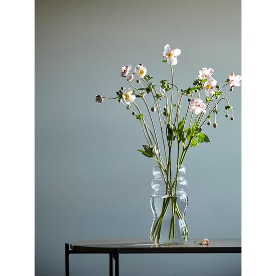 Ваза swell, 27 см, прозрачная