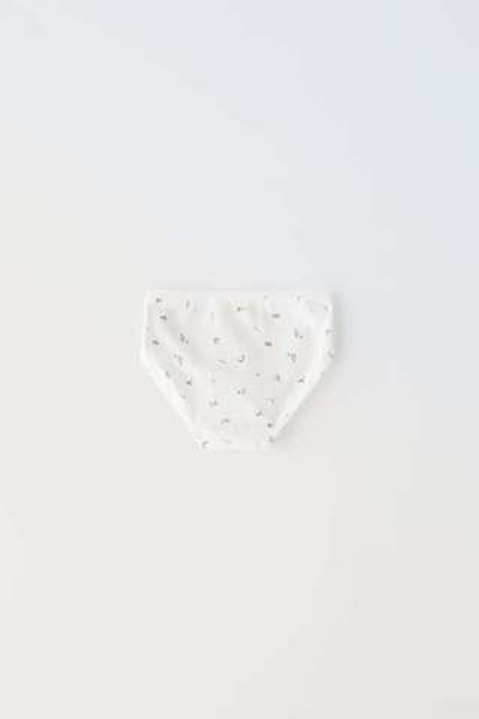ZARA BABY/ НАБОР ИЗ ШЕСТИ ТРУСОВ С ЦВЕТОЧНЫМ ПРИНТОМ, РОЗОВЫЙ