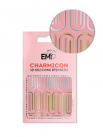 Charmicon 3D Silicone Stickers №147 Изогнутые линии