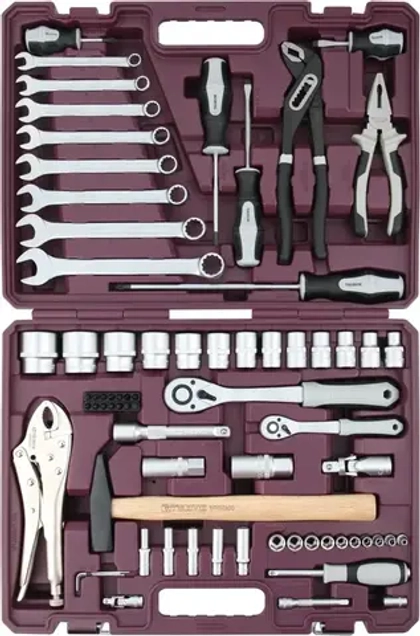 Thorvik TS072 Набор инструмента универсальный 1/4", 1/2"DR, 72 предмета