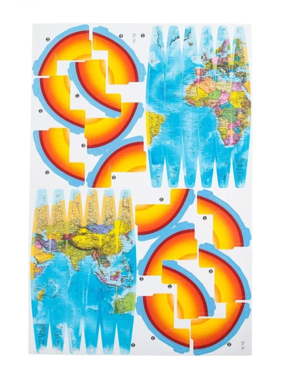 Конструктор 3D модель Глобус-пазл