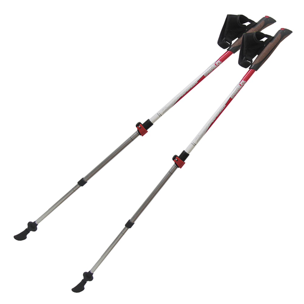 Tramp палки для скандинавской ходьбы Compact (красный-белый)