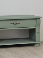 Тумба под телевизор Сюзанна 180 см, с ящиками и полками, зелёный
