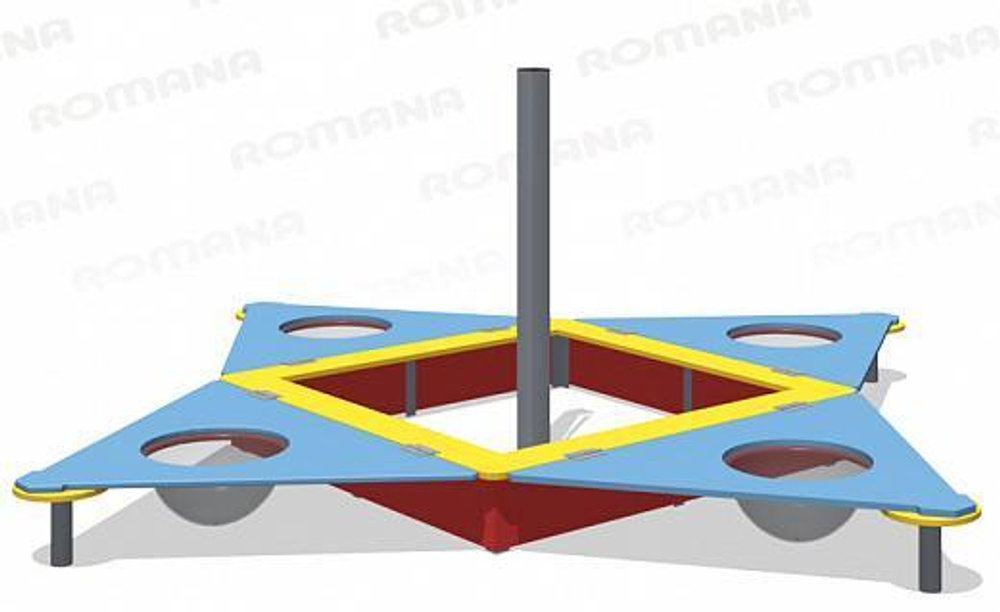 Песочница Romana Люк с крышкой 057.38.00 для детской площадки