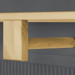 Вешалка настенная, 115х26х130, Хельсинки, для одежды, в прихожую и ванну, деревянная, серый, Dipriz