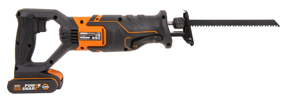Сабельная пила аккумуляторная WORX WX500