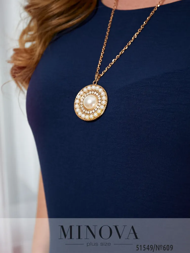 Платье 609-синий Minova