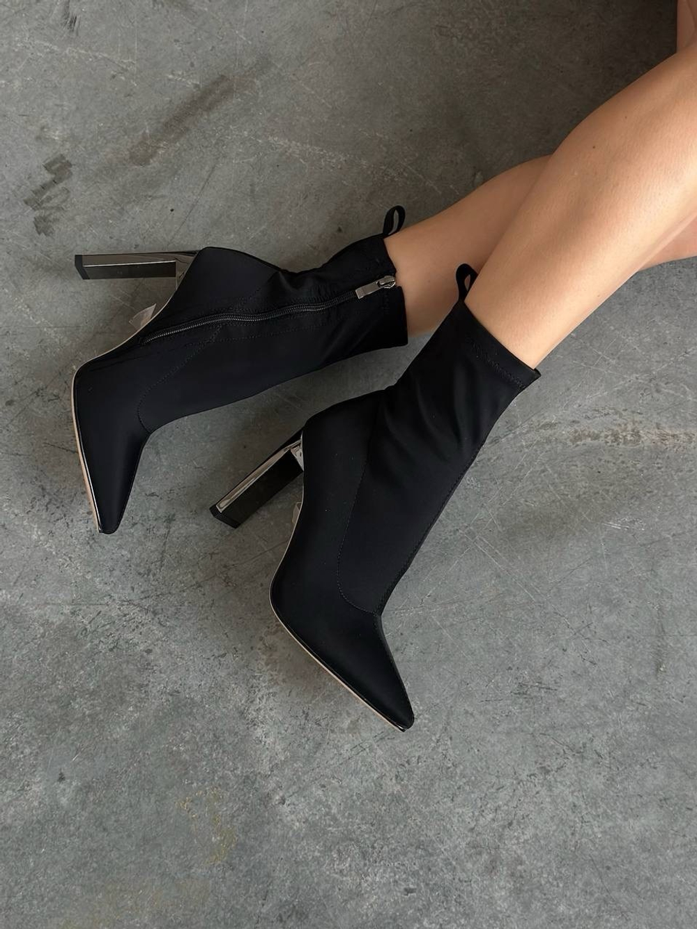 Ботильоны из эко замши