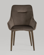 Стул Диана велюр коричневый