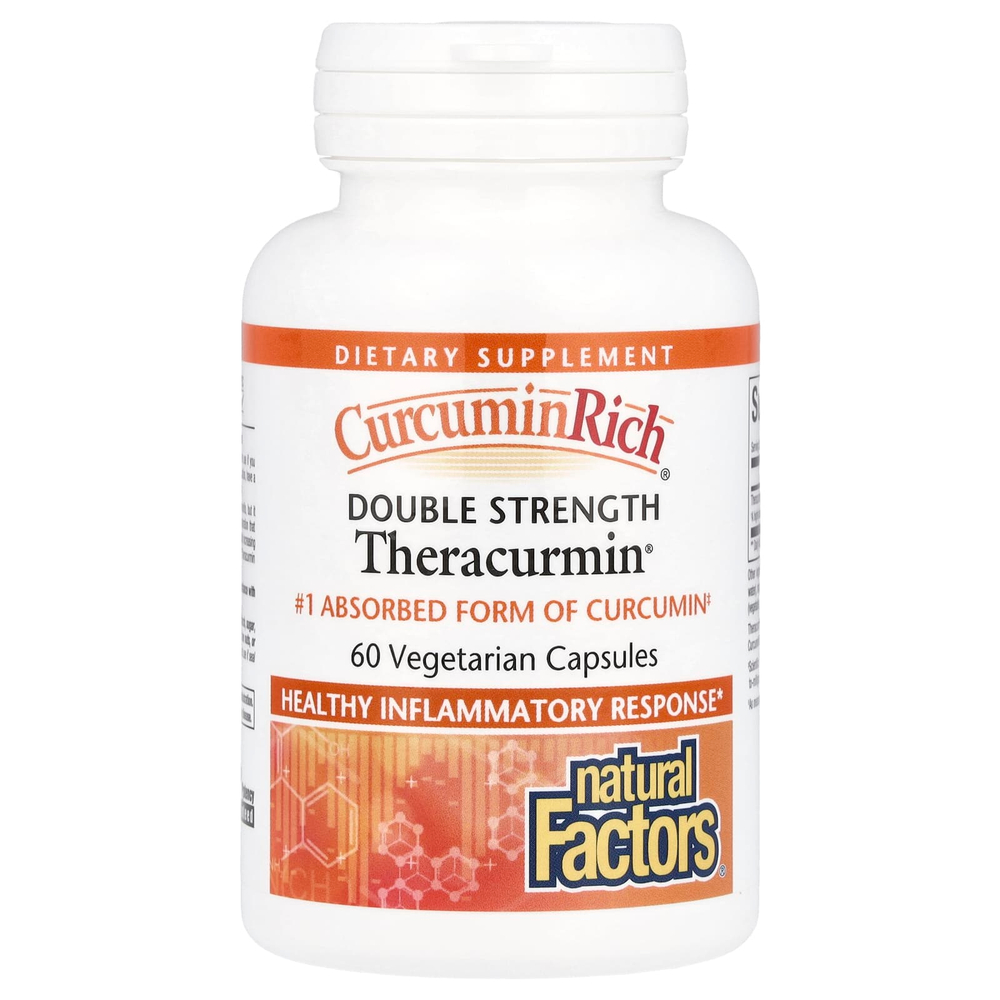 Natural Factors, CurcuminRich®, Theracurmin®, 60 мг, 60 вегетарианских капсул