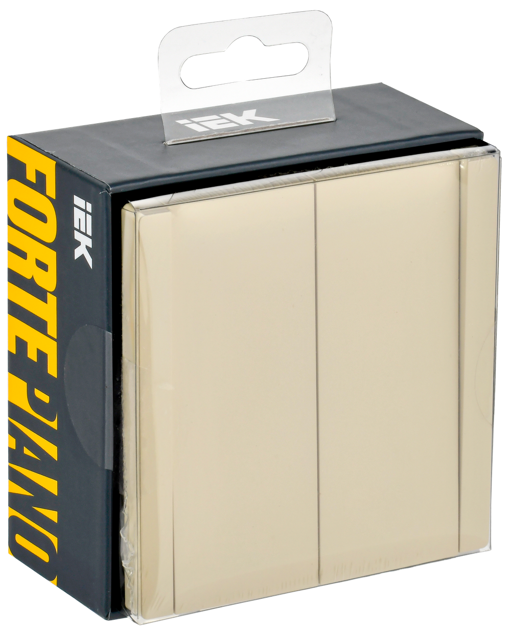 FORTE&PIANO Выключатель 2-клавишный перекрестный 10А FP409 ваниль IEK