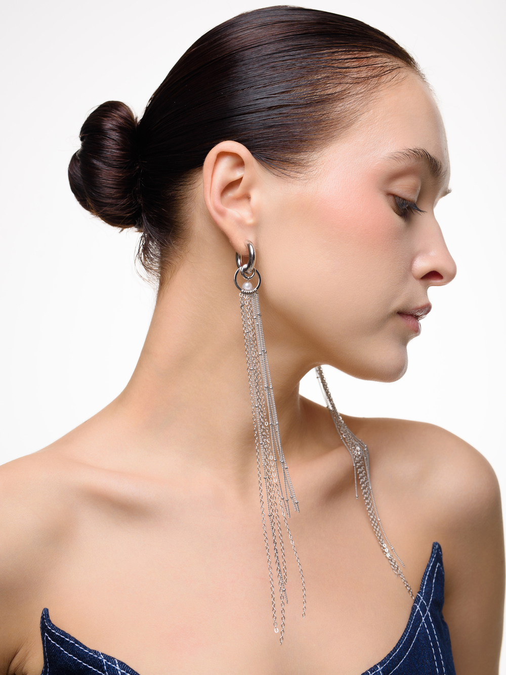 Cерьги "Effect Pearl" Silver