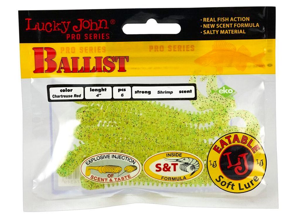 Мягкая приманка Lucky John BALLIST 4.0in (102 мм), цвет S15 6шт/уп