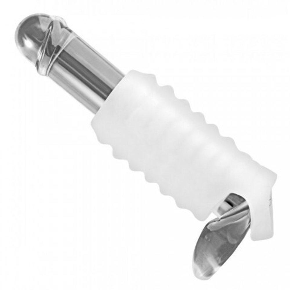 Ребристая насадка для утолщения Tom of Finland Прозрачный