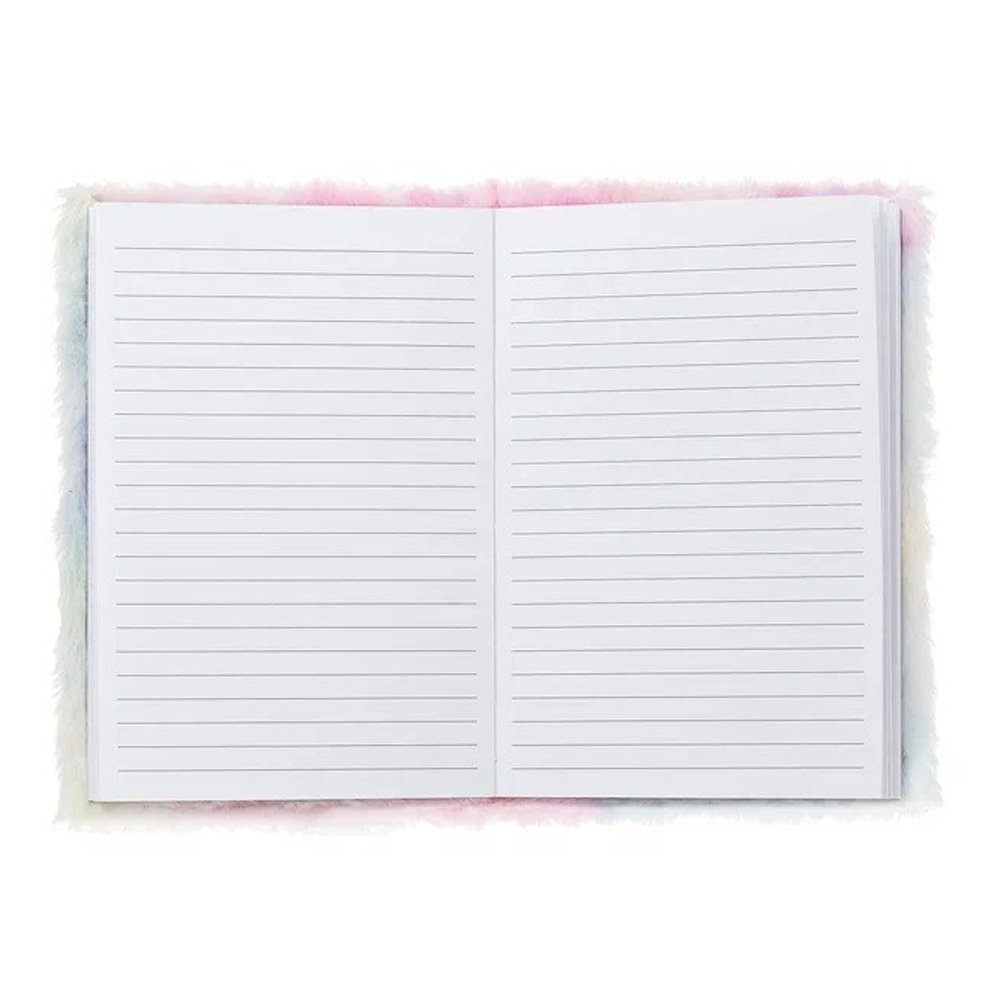 Блокнот Basir, формат А5, серия "Вышивка", меховая обложка, 21*15 см, 92 листа, 4 цвета ассорти