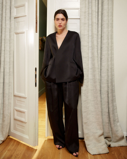 Жакет из шелка и вискозы Берберри черный