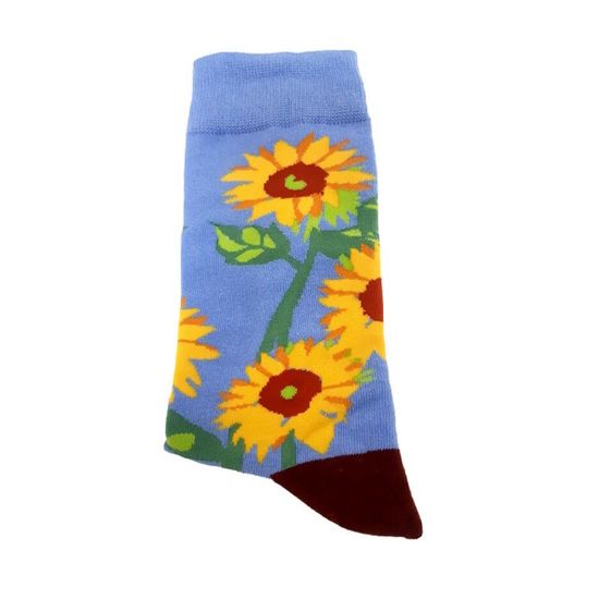 Носки Солнце и жизнь, р-р 36-40 (голубой бордовый)