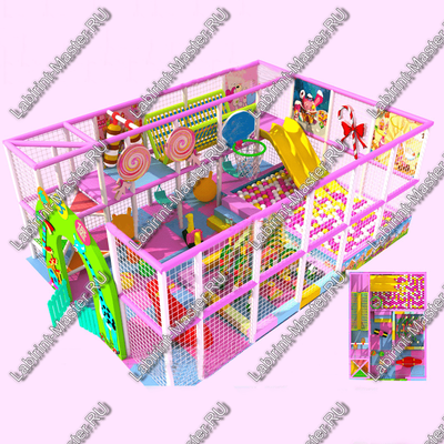 Детский игровой лабиринт "Приключения карамельки"