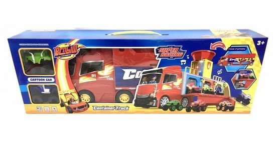 Вездеход автовоз вспыш (свет,звук), 2 машинки