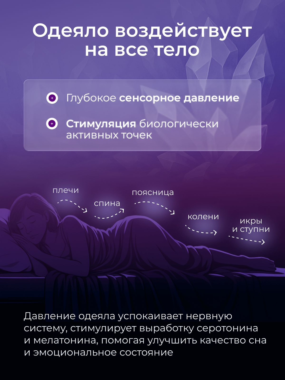 Утяжеленное одеяло с гималайской солью 140x200 см 10 кг