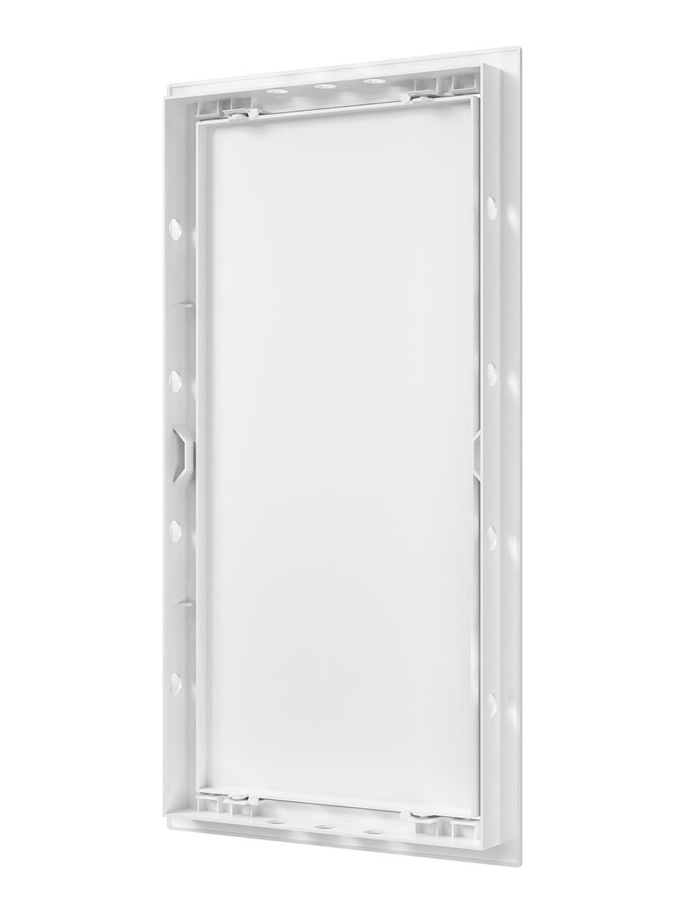 Люк ревизионный Л фланец 196х396 нажимной 218х418 пластик EVECS