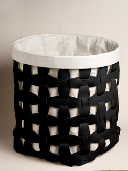 Корзина с чехлом Черная большая