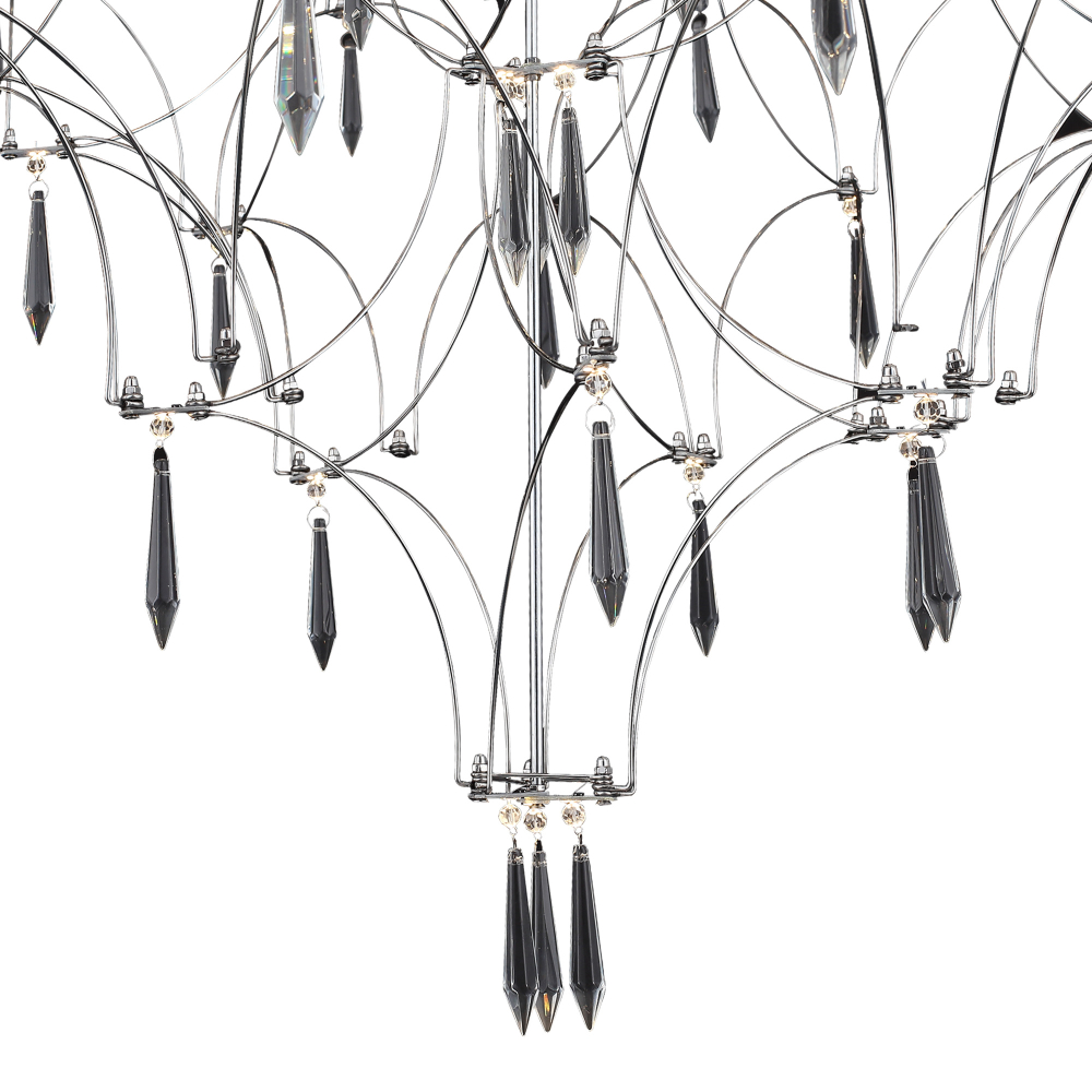 *SL6601.103.114 Светильник подвесной ST-Luce Хром/Прозрачный LED 114*0,5W 3000K GRAVETTA