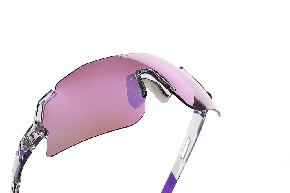 Спортивные очки с диоптриями HILX Savage 2.0 Shiny Crystal Grey Pink / Pink Lens