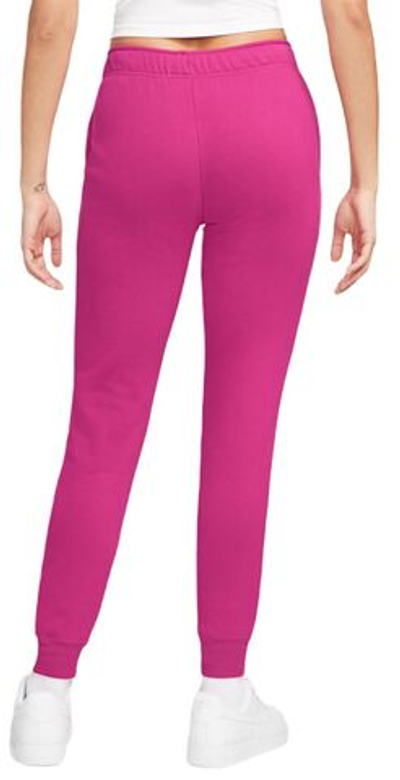 Женские теннисные брюки Nike Sportswear Club Fleece Pant - fireberry/white