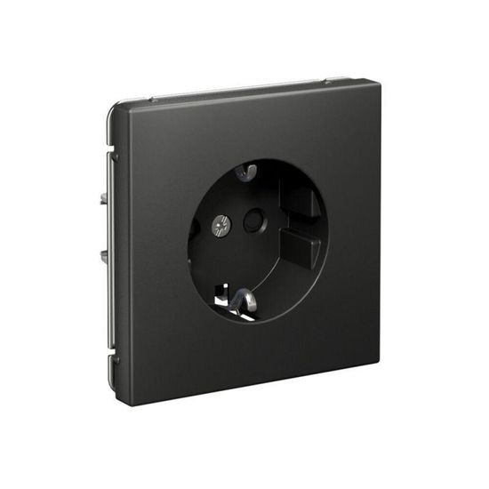 Розетка ArtGallery 16А с заземл. со шторками быстрозажим. клем. механизм базальт SE GAL001445S